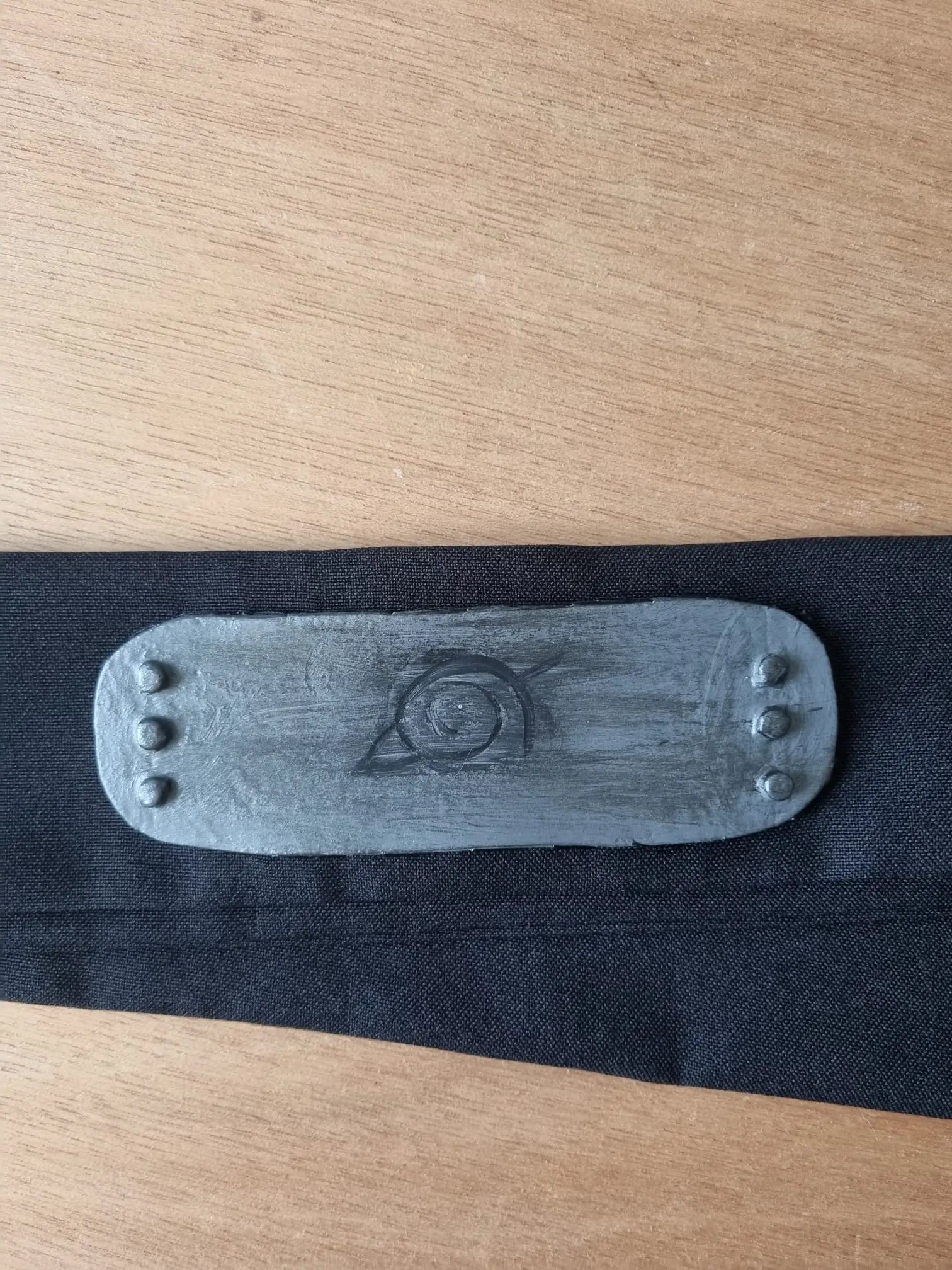 Bandeau ninja personnalisé cosplay Naruto artisanal
