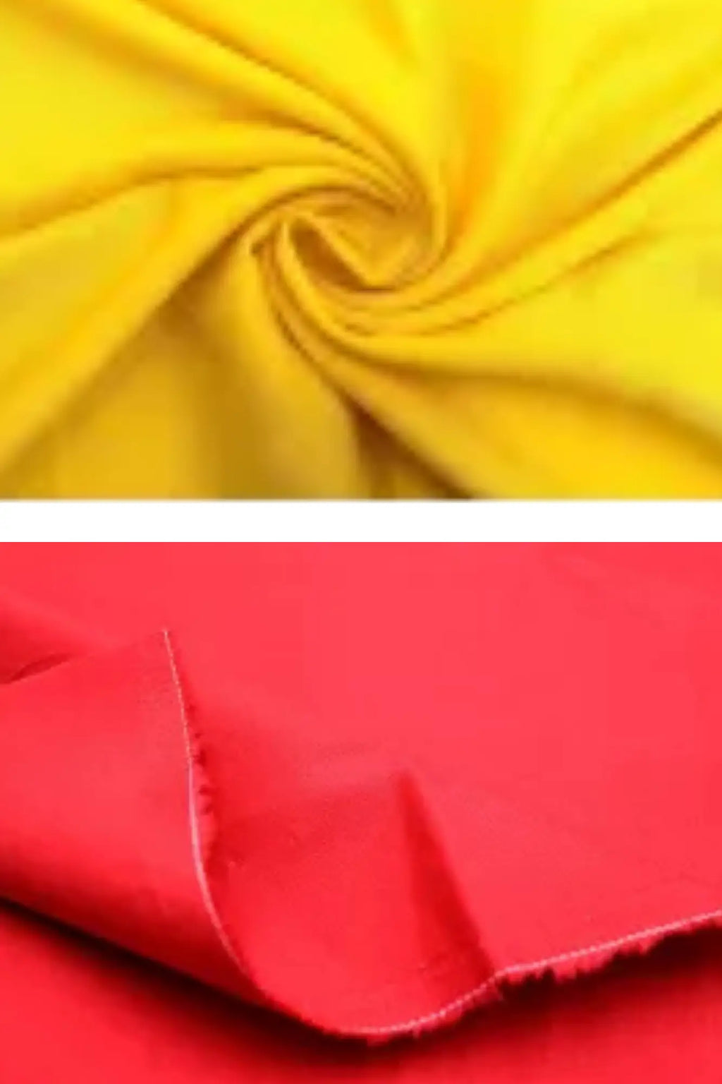 gabardine rouge et jaune utilisé pour la création d'un costume sur mesure inspré de Charlie Morningstar